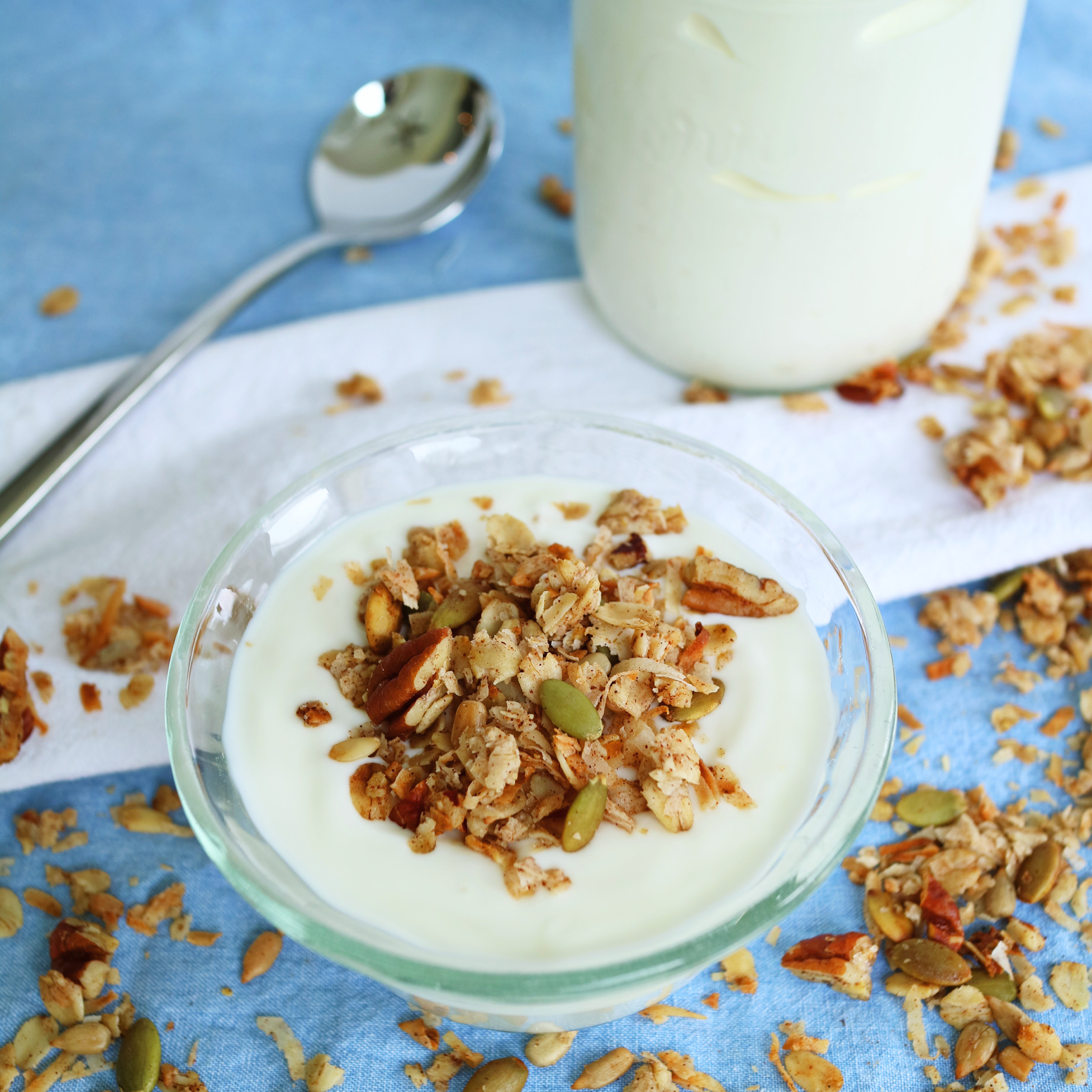 Homemade yogurt, easy to make with kitchen essentials